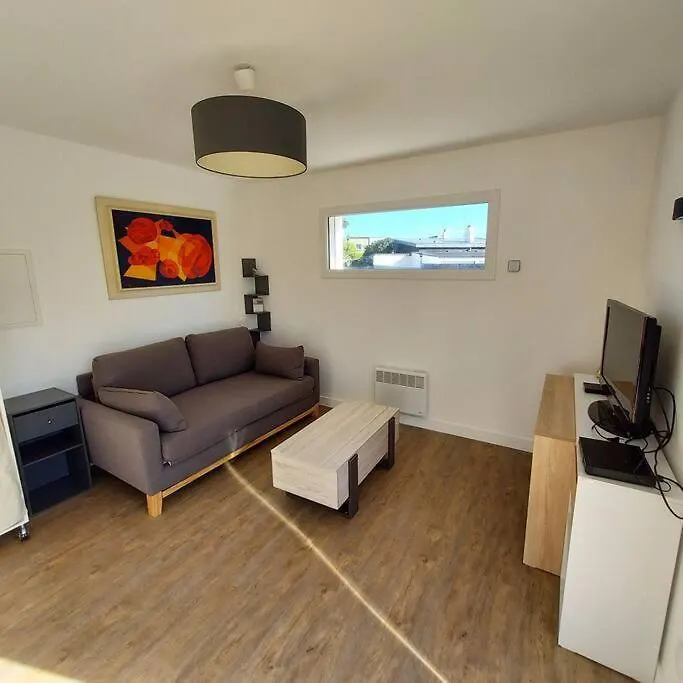 Lejlighed Studio Avec Terrasse Et Jardin A 100 M De La Plage De Fort Bloque Ploemeur